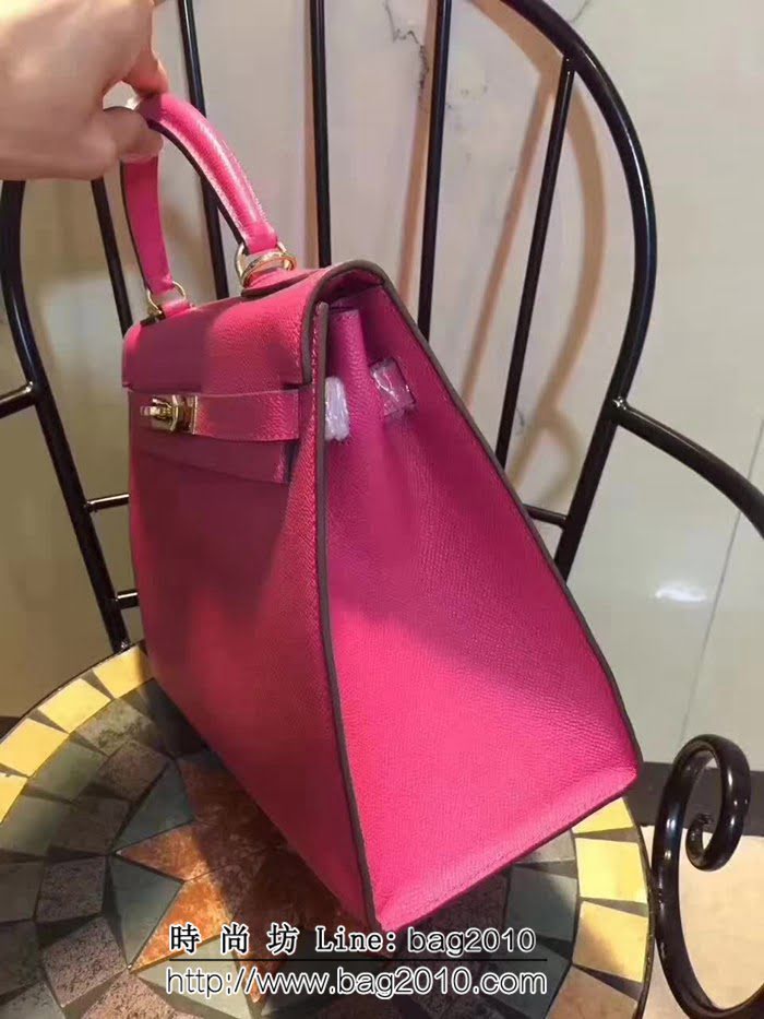 愛馬仕Hermes 牛皮手掌紋凱莉包 時尚手提包 0AM1610